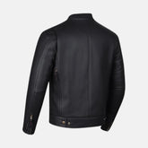 Phantom Streetwear Leather Biker Jacket with Utility Pockets